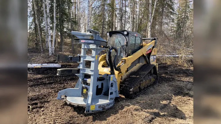 Baumalight Feller Buncher Tree Saw | Model Fbs-752 | Blade Diameter 52" | Maximum Cut 20" | 20 - 25 Gpm | For Skid Steers 1