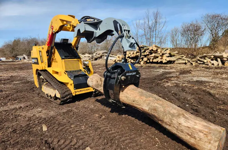 Baumalight Log Grapple | Model Lmh-316G | Grapple Opening 39.65" | Hydraulic Flow 5 To 20 Gpm | For Mini Skid Steers 2
