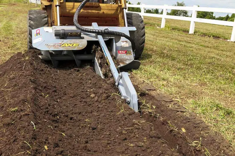 Baumalight Trencher | Model Tn-548 | Width 6" To 10" | Hydraulic Flow Range  15 To 25 Gpm | For Skid Steers 1