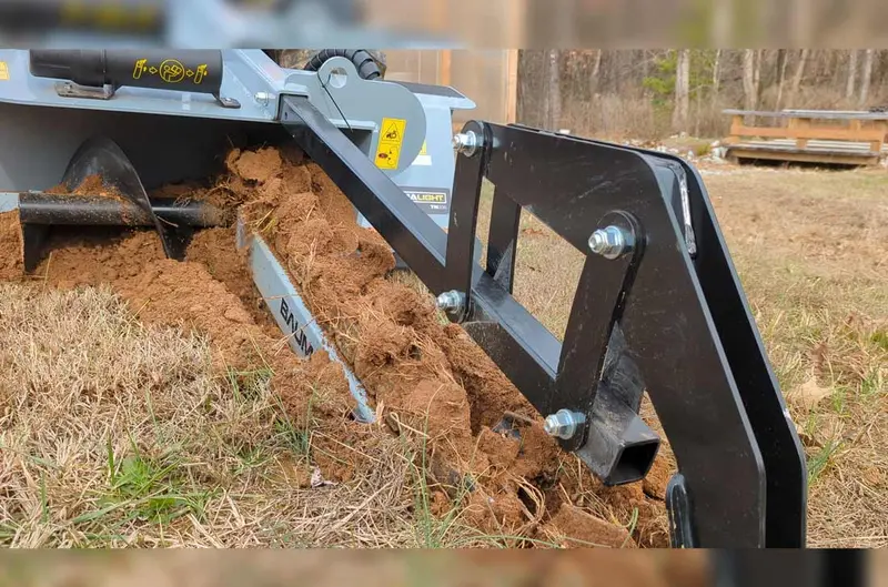 Baumalight Trencher | Model Tns-336 | Trench Depth  36" | Width 4" To 6" | Hydraulic Flow Range 10 To 22 Gpm | For Skid Steers 1