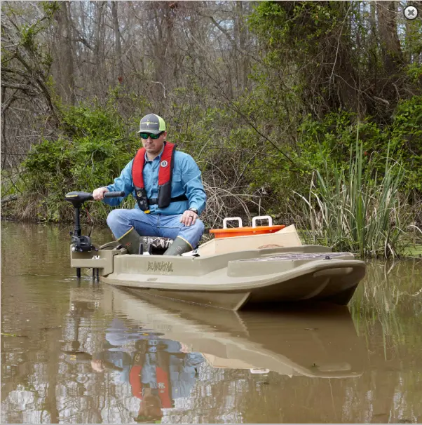 Beavertail | Boats Stealth 2000 Sneakboat | Width 44 Inches | Length (Overall) 144" Inches | Weight Capacity 460 Lbs | For Hunters, Anglers & Shallow Water Navigation 1