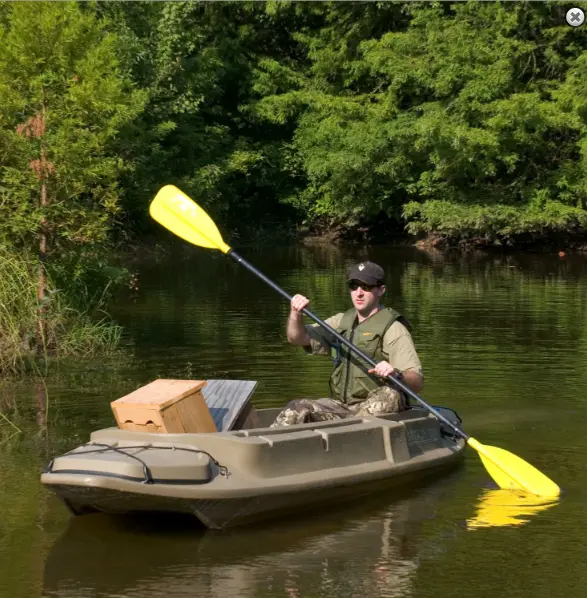 Beavertail | Stealth 1200 Sneakboat | Length 12' Feet | 550 Lb Capacity | 2Hp Max Motor | For Hunters, Anglers & Shallow Water Navigation 1