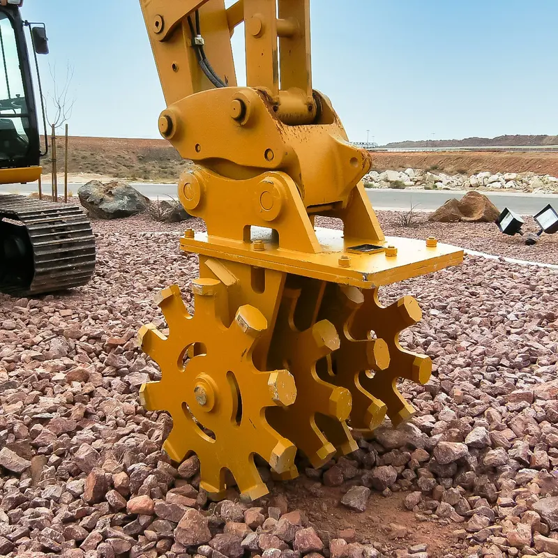 Bedrock Attachments Compaction Wheel Group | Model Ecw2x4 | 4 Wheels | Cb & Db Linkage | Width 36" | For Excavator 1