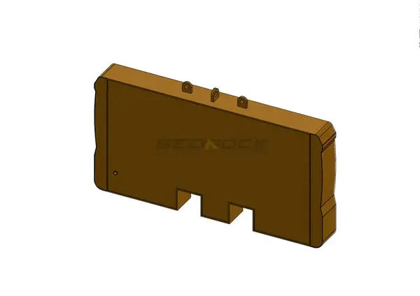 Bedrock Attachments Counterweight Set (Stability & Balance) | Model Eccat320gc-2 | Weight 2 Ton | Machine Size 10-20 Tons | For Excavators 1