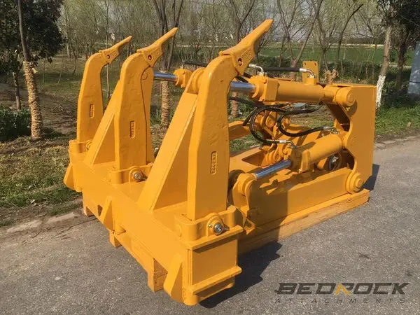 Bedrock Attachments Heavy-Duty 4Bbl Ms Ripper | Model Br07 | Width: 86.6In | Weight: 3.5 Ton | For Bulldozer 1