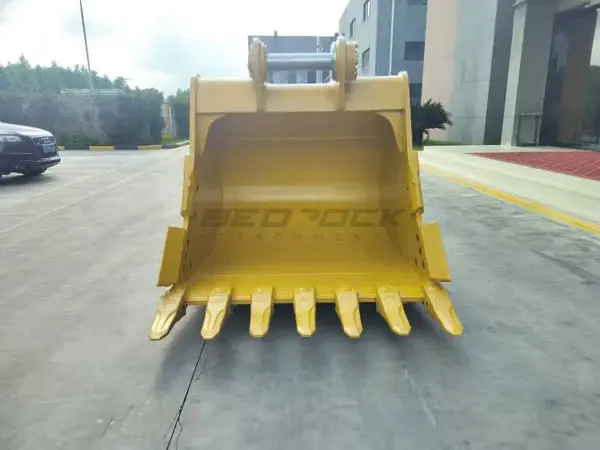 Bedrock Attachments Heavy-Duty Bucket & Adjuster Gp | Model Eb349tbhd-66-2.41 | Width 66-Inch | Capacity 2.41 Cu M | Machine Size 45-55 Tons | For Excavators Cat 349 1