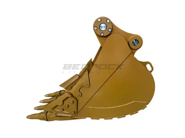 Bedrock Attachments Heavy-Duty Bucket & Adjuster Gp | Width 36-Inch | Capacity 0.95 Cu M | Machine Size 30-40 Tons | For Excavators Cat 336D/E 1