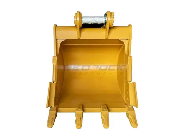 Bedrock Attachments Heavy-Duty Bucket & Adjuster Gp | Width 54-Inch | Capacity 1.54 Cu M | Machine Size 24-30 Tons | For Excavators Cat 323D2, 324D/E, 326D2/F, 329D/D2/E, 330D2/F, 335F 1