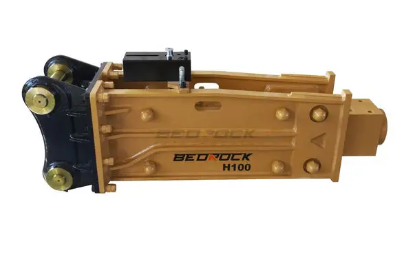 Bedrock Attachments Hydraulic Breaker Hammer | Model Eh313 | Width 23.6" | Machine Size 10-15 Ton | For Excavators 1