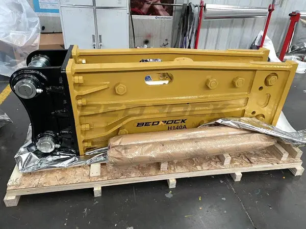 Bedrock Attachments Hydraulic Breaker Hammer | Model Eh320 | Width 22.6" | Machine Size 18-26 Ton | For Excavators 1