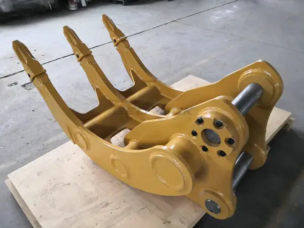 Bedrock Attachments Rake | Model Ek-Cb36 | Width 44" | Pin Size 90Mm | Weight 680Kg | Cb Linkage | For Excavator 1