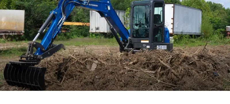 Bedrock Attachments Rake | Model Ek-Db48 | Width 42" | Pin Sizes: 100Mm & 90Mm | Weight 930Kg | For Excavator 1