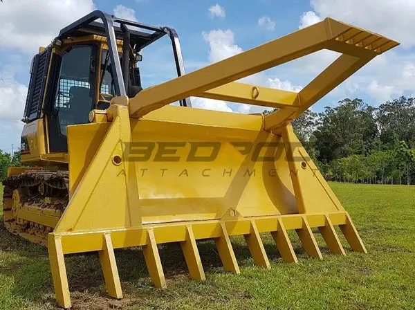 Bedrock Attachments Stick Rake | Model Bdr14  | Weight 500/520Kg | For Bulldozer 1
