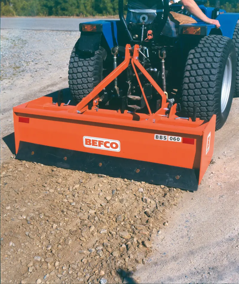 Befco Box Scrapers/ Box Blade | Sub-Compact & Standard Duty Models | Working Width 48", 60", 72" & 84" | Horsepower 16-65 Hp | For Tractors 1