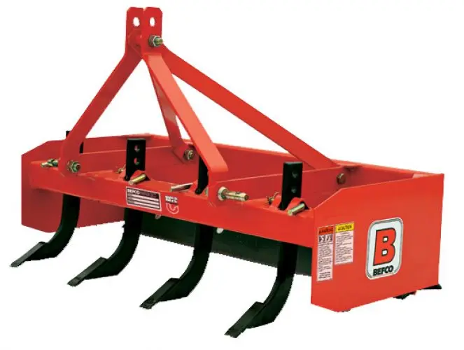 Befco Box Scrapers/ Box Blade | Sub-Compact & Standard Duty Models | Working Width 48", 60", 72" & 84" | Horsepower 16-65 Hp | For Tractors 3