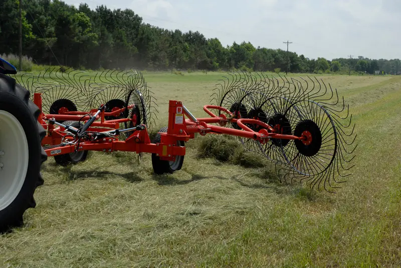 Befco | V-Wheel Hay Rakes | Model Hrc Series | 8 To 12 Wheel Configurations | 21′ To 25′ Working Width | Hydraulic Folding | Horsepower 30 To 80 Hp | For Tractors 4