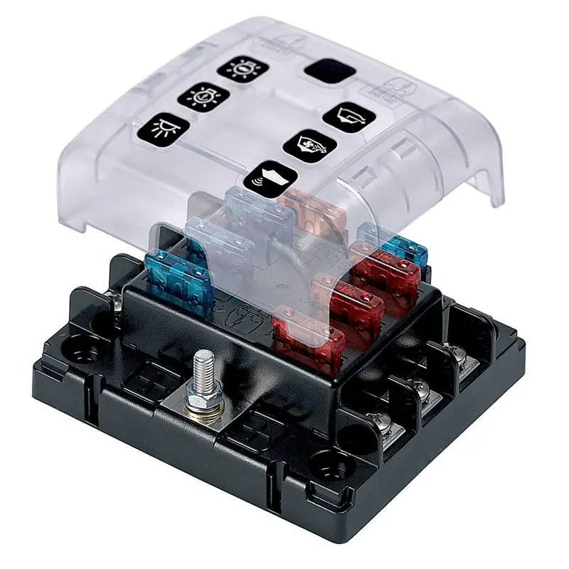 Bep Atc Six Way Fuse Holder Quick Connect W/Cover & Link [Atc-6Wqc] 1