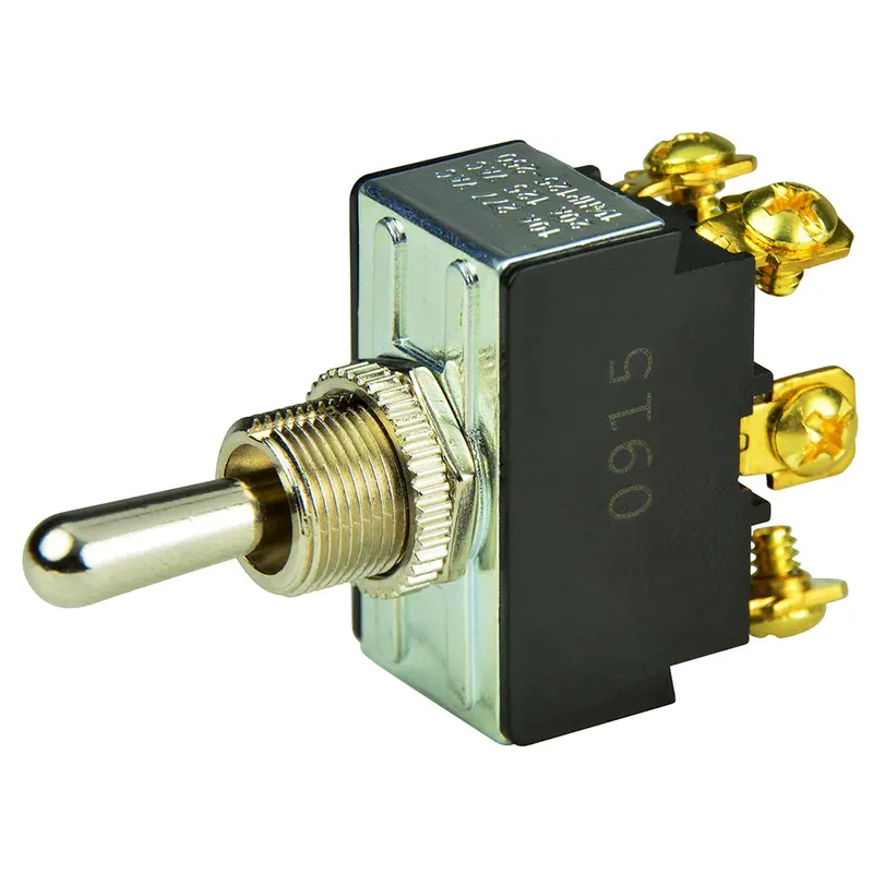 Bep Dpdt Chrome Plated Toggle Switch - (On)/Off/(On) [1002012] 1