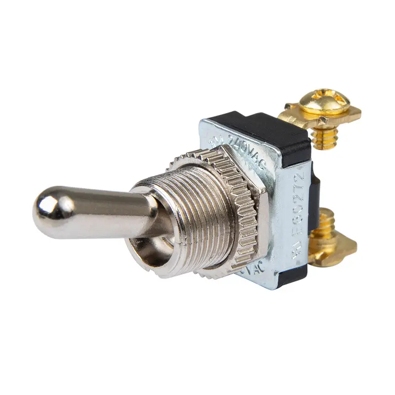 Bep Spst Chrome Plated Toggle Switch - 11/16" Handle - Off/On [1002021] 1