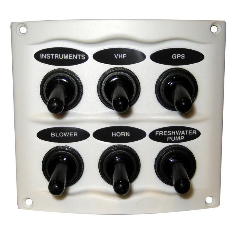 Bep Waterproof Panel - 6 Switches - White [900-6Wpw] 1