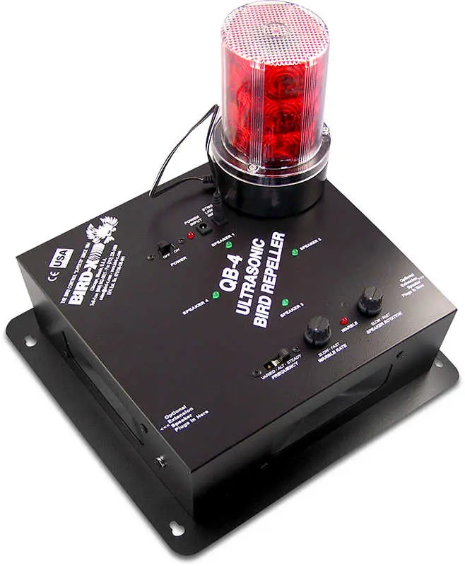 Bird-X® Super Quad Blaster The Ultimate Bird Deterrent | Model Qb4+S | Coverage Area Up To 6,500 Sq. Ft. 1