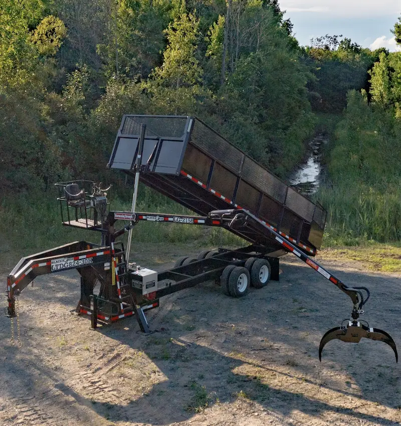 Black Horse Hydraulic Dump Trailer Series | Model 20’ Trailer | Strong Box Lift Capacity | Barn Door Tailgates 1