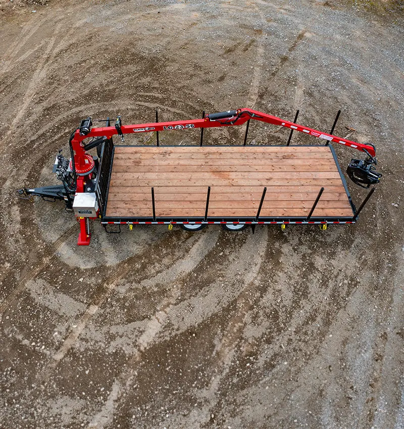 Black Horse | Model Ltx2-3.0 Forestry Trailers With Model Lg-1131 Log Loaders | For 30 Hp Tractors 1