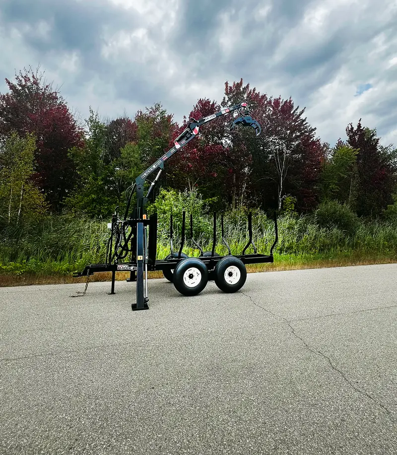 Black Horse | Model Ltx2-3.0 Forestry Trailers With Model Lg-1131 Log Loaders | For 30 Hp Tractors 3