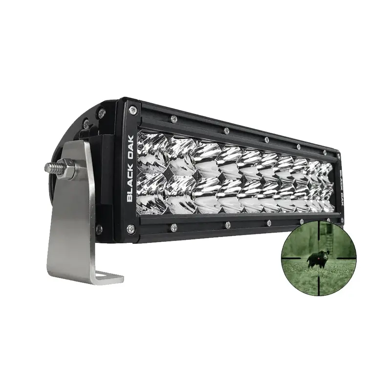 Black Oak Pro Series Double Row Combo Infrared 10" 940Nm Light Bar - Black [10Ir-940] 1