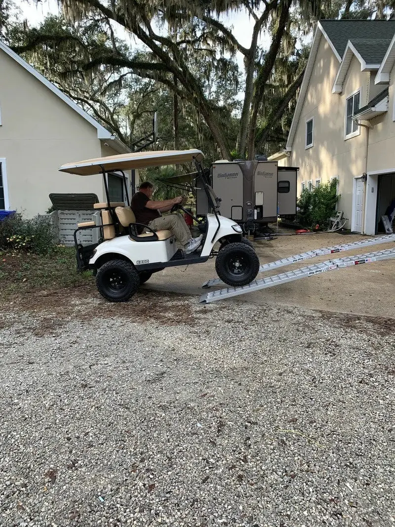 Black Widow Big Boy Folding Dual Runner Atv Ramps | Model Mf2-14414-2000-2 | Size 12' L X 14" W | Capacity 2,000 Lb. | Horsepower 4 To 90+ Hp | For Atv, Utv & Golf Cart Loading 1