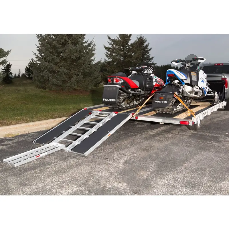 Black Widow Black Ice Deluxe Double Snowmobile Trailer Accessory Kit | Model Sno-Tk-Dds | 105" Wide | For Snowmobile Loading 1