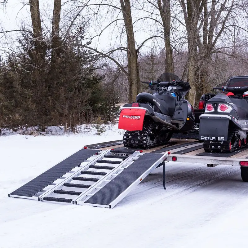 Black Widow Black Ice Folding Snowmobile Ramp | Model Sno-7754-Hdxw-S | 54" Width | 1,500 Lb Capacity | For Snowmobiles, Carbide Skis & Studded Tracks 1