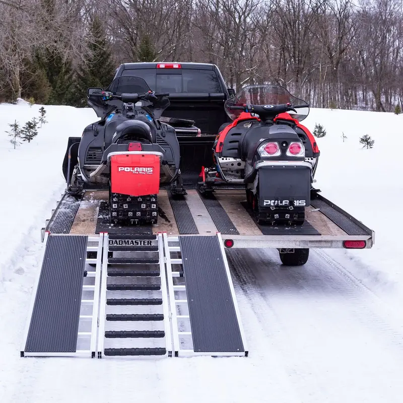 Black Widow Black Ice Folding Snowmobile Ramp | Model Sno-7754-Hdxw-S | 54" Width | 1,500 Lb Capacity | For Snowmobiles, Carbide Skis & Studded Tracks 2