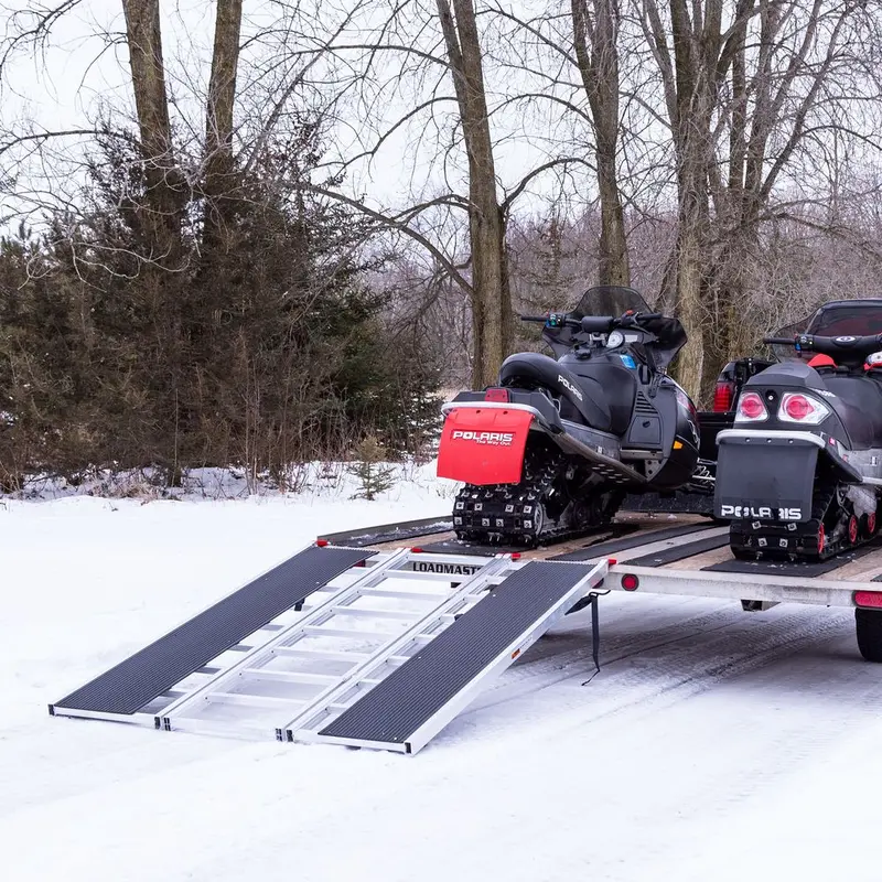 Black Widow Black Ice Folding Snowmobile Ramp | Model Sno-7754-Hdxw | Size 54" Wide | Capacity 1,500 Lb | Horsepower 4 To 90+ Hp | For Trucks & Trailers 1