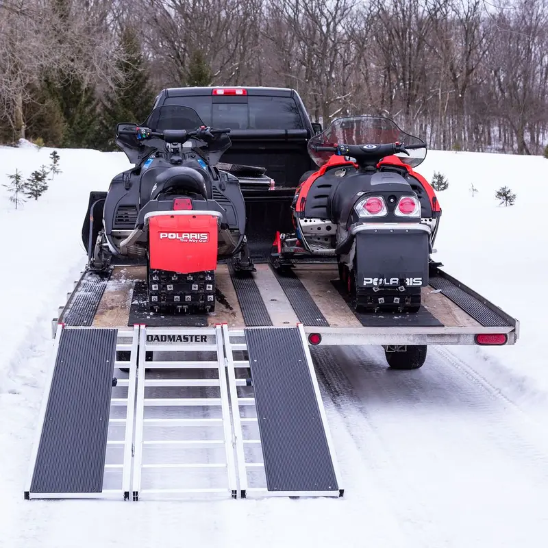 Black Widow Black Ice Folding Snowmobile Ramp | Model Sno-7754-Hdxw | Size 54" Wide | Capacity 1,500 Lb | Horsepower 4 To 90+ Hp | For Trucks & Trailers 2