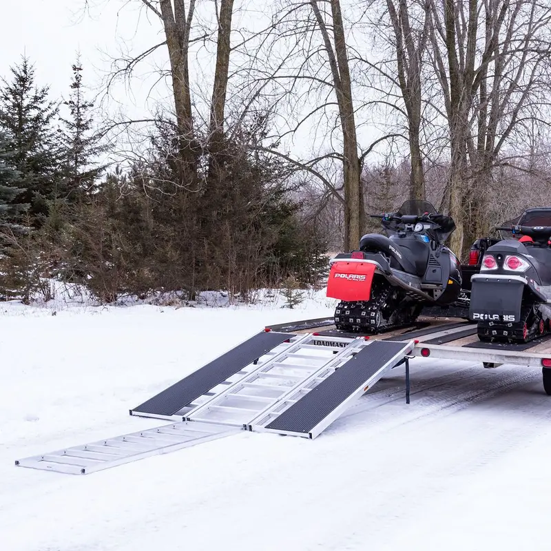 Black Widow Black Ice Folding Snowmobile Ramp | Model Sno-7754-Hdxw | Size 54" Wide | Capacity 1,500 Lb | Horsepower 4 To 90+ Hp | For Trucks & Trailers 3