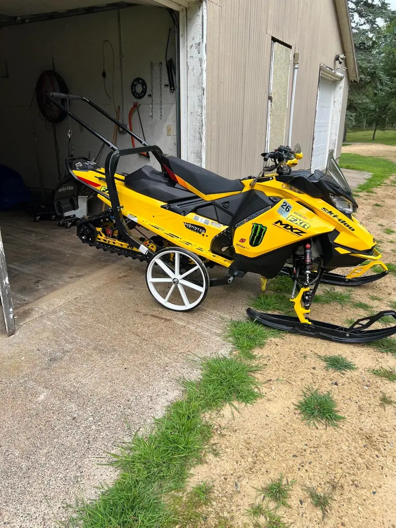 Black Widow Black Ice Snowmobile Shop Dolly | Model Sno-1509 | Width 52.25" | Capacity 750 Lb | For Snowmobile Moving & Garage Positioning 1