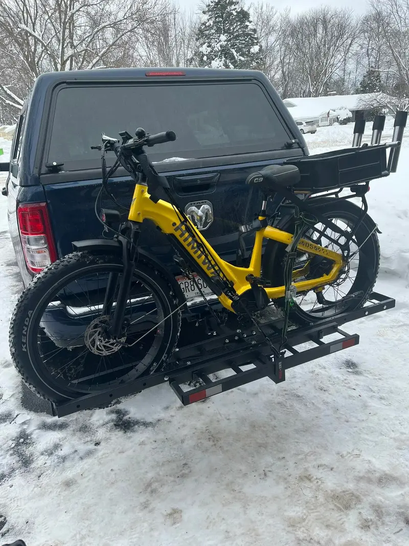 Black Widow Compact Dirt Bike Carrier | Model Mcc-300 | Track Size 77" X 7" | Capacity 300 Lb | For 2" Class Iii & Iv Hitch Vehicles 1
