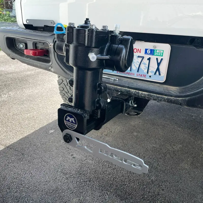 Black Widow D-Vise Hitch-Mounted Bench Vise | Model Dv-2In | Jaw Width 4" Opens To 8" | Manual Operation | 4 To 90+ Hp | For 2" Receiver Trucks, Jeeps & Utvs 1