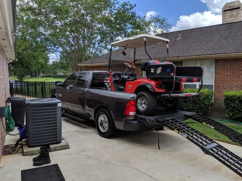 Black Widow Extra-Wide Arched Folding Dual Runner Atv Ramps | Model Bw-9417-Hd-2 | Length 7'10" | Capacity 3,000 Lb | Horsepower Up To ~80 Hp | For Atv & Utv Truck Loading 2