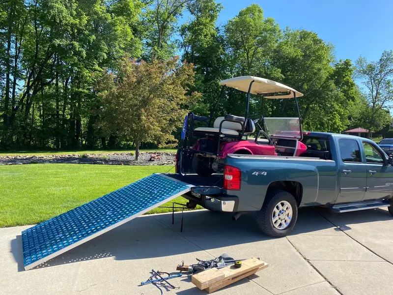 Black Widow Folding Atv Ramp | Model Tfp-9354 | Size 7' 9" L X 53.5" W | Capacity 1,500 Lb. | Horsepower Up To 60 Hp | For Atv, Utv & Motorcycle Loading 1