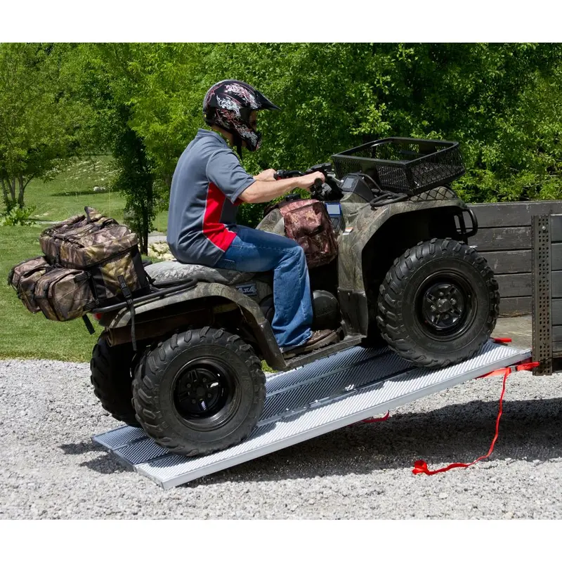 Black Widow Folding Atv Ramp | Model Tfs-9454 | 54" Extra-Wide | Capacity 1,500 Lb | Horsepower 15 To 20 Hp | For Atvs & Utvs Loading 2