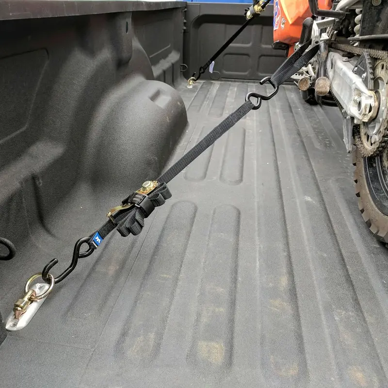 Black Widow Grab & Go 1" Ratchet Strap Pack | Model 51021 Series | Lengths Up To 12' | Capacity 4,000 Lb | 4 To 90+ Hp | For Motorcycles, Atvs, Utvs & Cargo 1