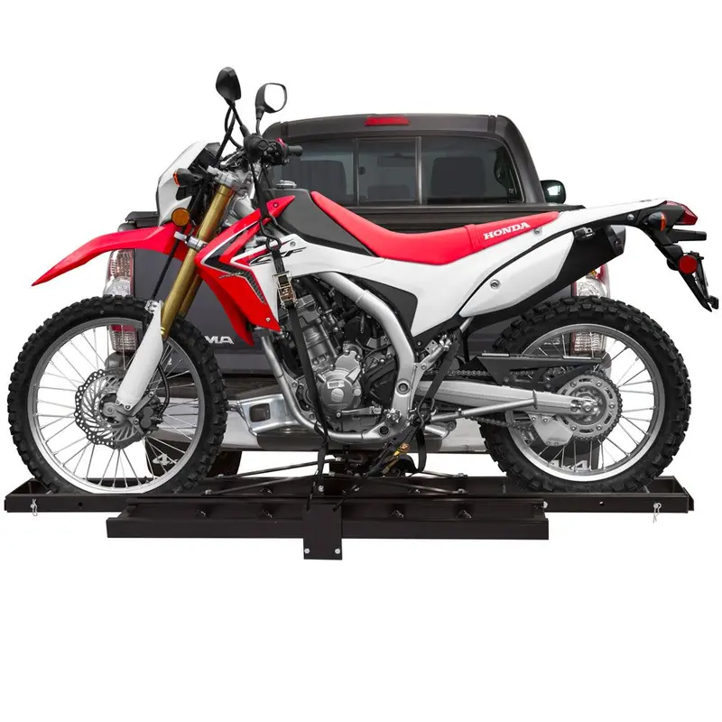 Black Widow Motorcycle Carrier Non-Folding | Model Mcc-500 | Track Size 75.75" | Capacity 500 Lb | For Class Iii & Iv 2" Hitch Receivers 1