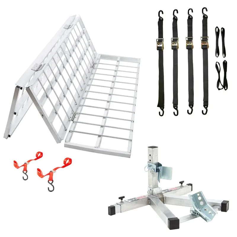 Black Widow Motorcycle Trailer Transport Kit | Model Mtk2 | Size 49.13" Wide | Capacity 1,500 Lb | For Street, Cruiser & Dirt Bikes 1