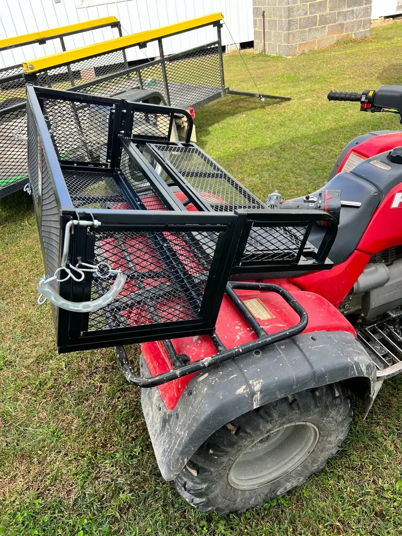 Black Widow Universal Steel Atv Rear Rack Drop Basket W/ Tailgate | Model Atvdb-Tg-1205 | Size 41" X 14" | Horsepower 4 To 90+ Hp | For Atv 1