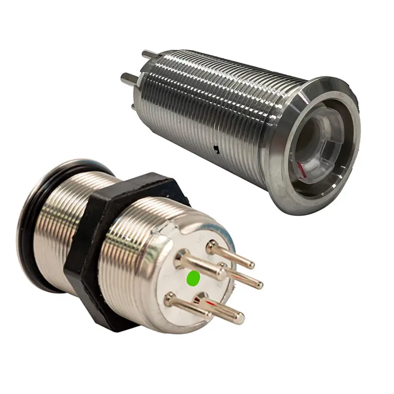 Bluewater 22Mm Inrush Push Button Switch Momentary - Blue/Red Led - Switch Body Only [9059-2113] 1
