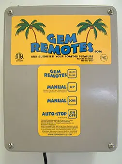 Boat Lift Distributors | Gem 1 Pwc Remote | Single Motor Control | Range 300 Feet | Power 1 Hp @ 120Vac | For Jet Ski Lifts 1