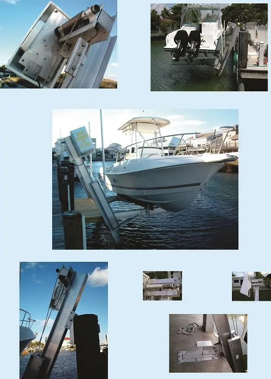 Boat Lift Distributors | Storm Surge | Ss 3000 Lb Elevator Lift | Model Stormsil3kel | Track Length 25′ | Capacity 3,000 Lbs | Motor Power 1 Hp | For Skiffs & Small Boats 1