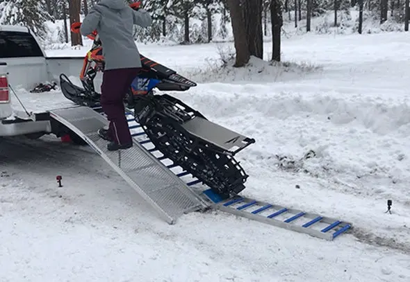 Bosski | Ramp | Model Revarc Snow Bike | Dimension 90" X 18" | Weight 40 Lbs | For Snow Bikes & Dirt Bikes 1